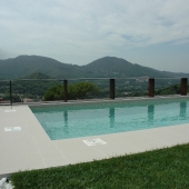 corten steel railing