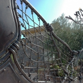 Gate and fence made in corten steel