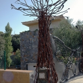 Gate and fence made in corten steel